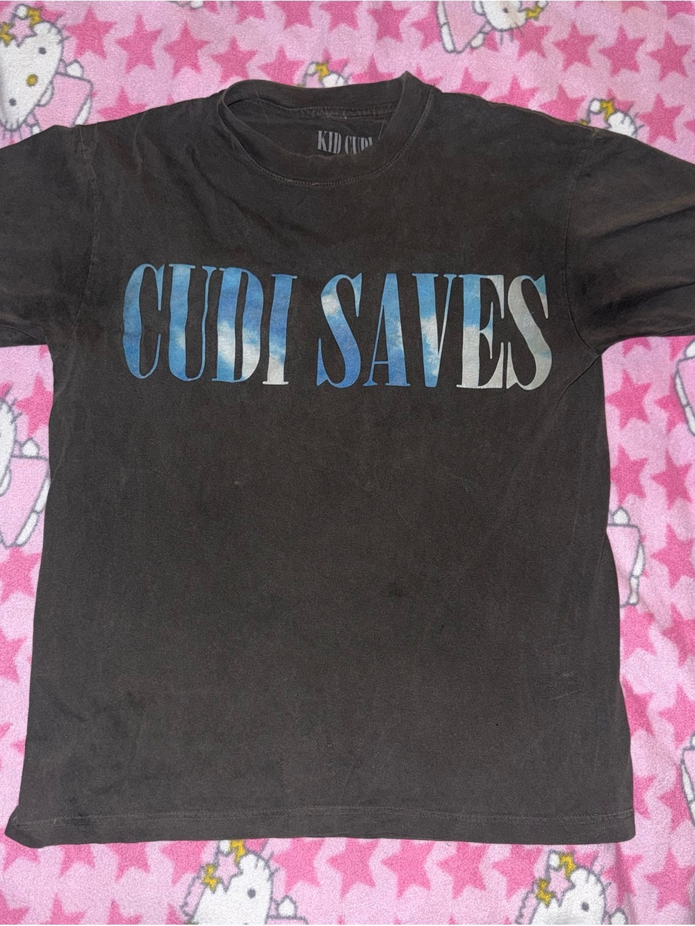 'Cudi Saves' Black Graphic Tee